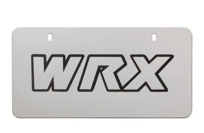 Subaru WRX Marque Plates - Polished Stainless Steel SOA342L106